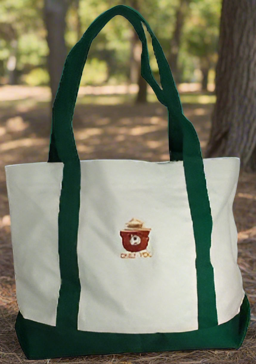 embroidered totebag