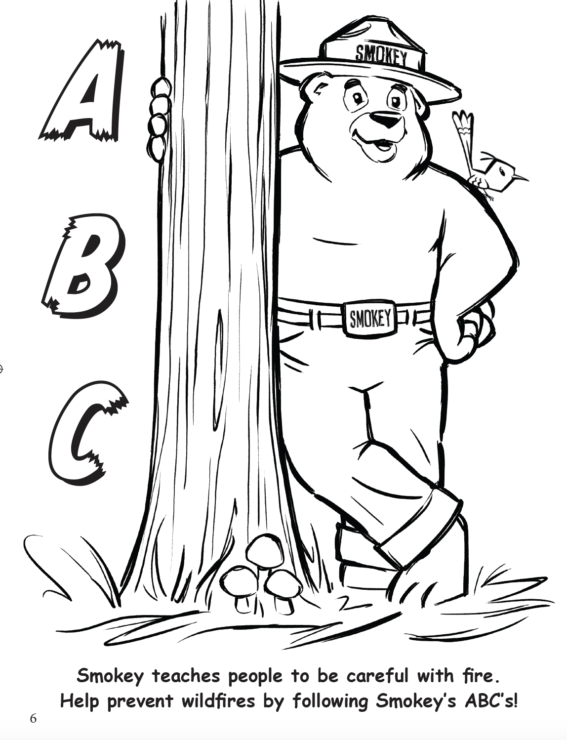 Smokey Coloring Book