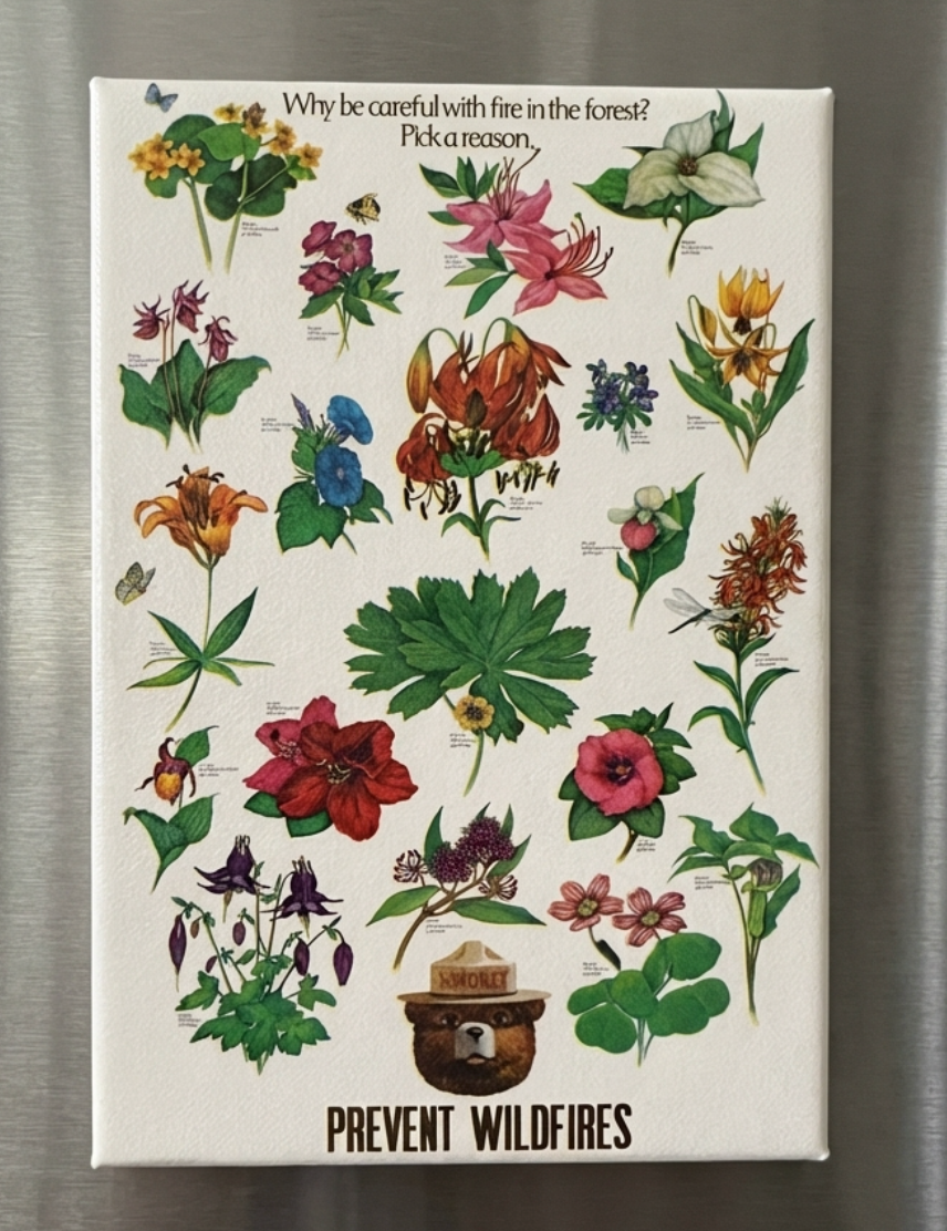 Flowers Botanical Magnet