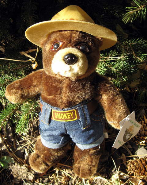 値下げ！90s Vintage Smokey Bear Puppet Doll Vintage Smokey The Bear Stuffed Animal Plush Toy Doll 15