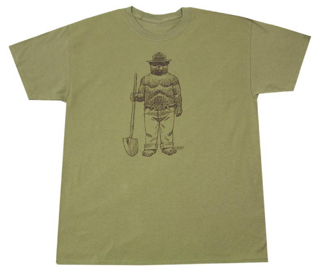 standing smokey t shirt