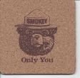 smokey cork coaster