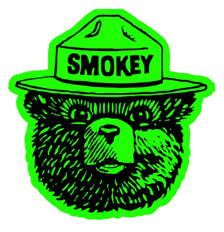 glow in the dark smokey head decal