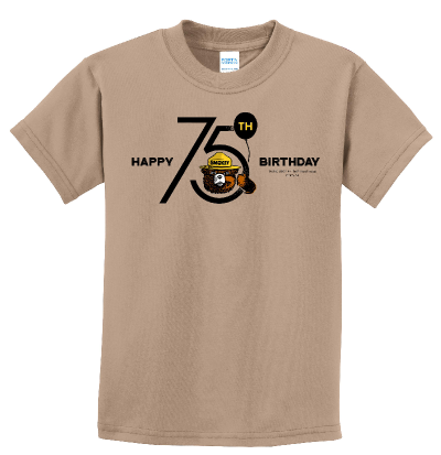 youths 75th t shirt