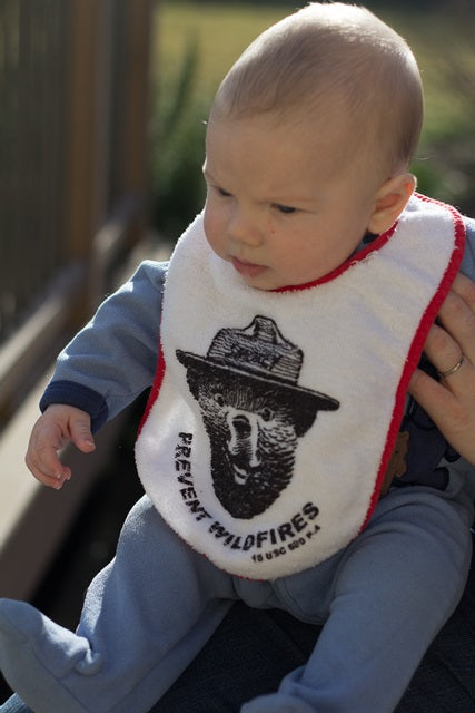 smokey bears baby bib