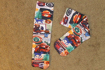 kids smokey tube socks