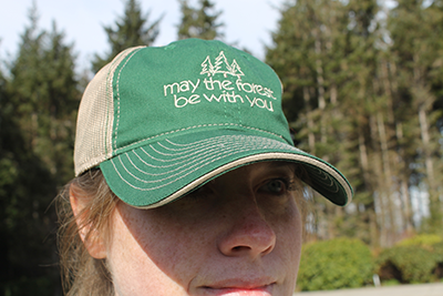 forest trucker hat