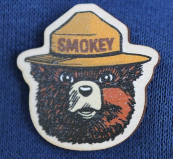 smokey wooden pin