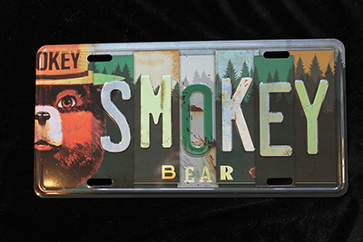 smokey license plate