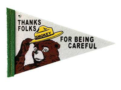 thanks folks mini pennant