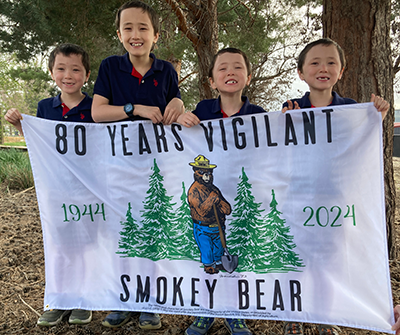 80 yrs vigilant flag