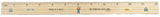 6 and 12" Wooden Rulers