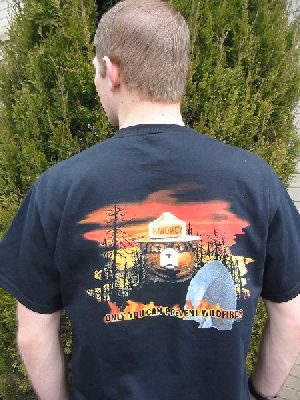 smokeys fire scene t shirt