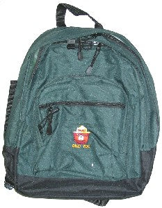 embroidered backpack